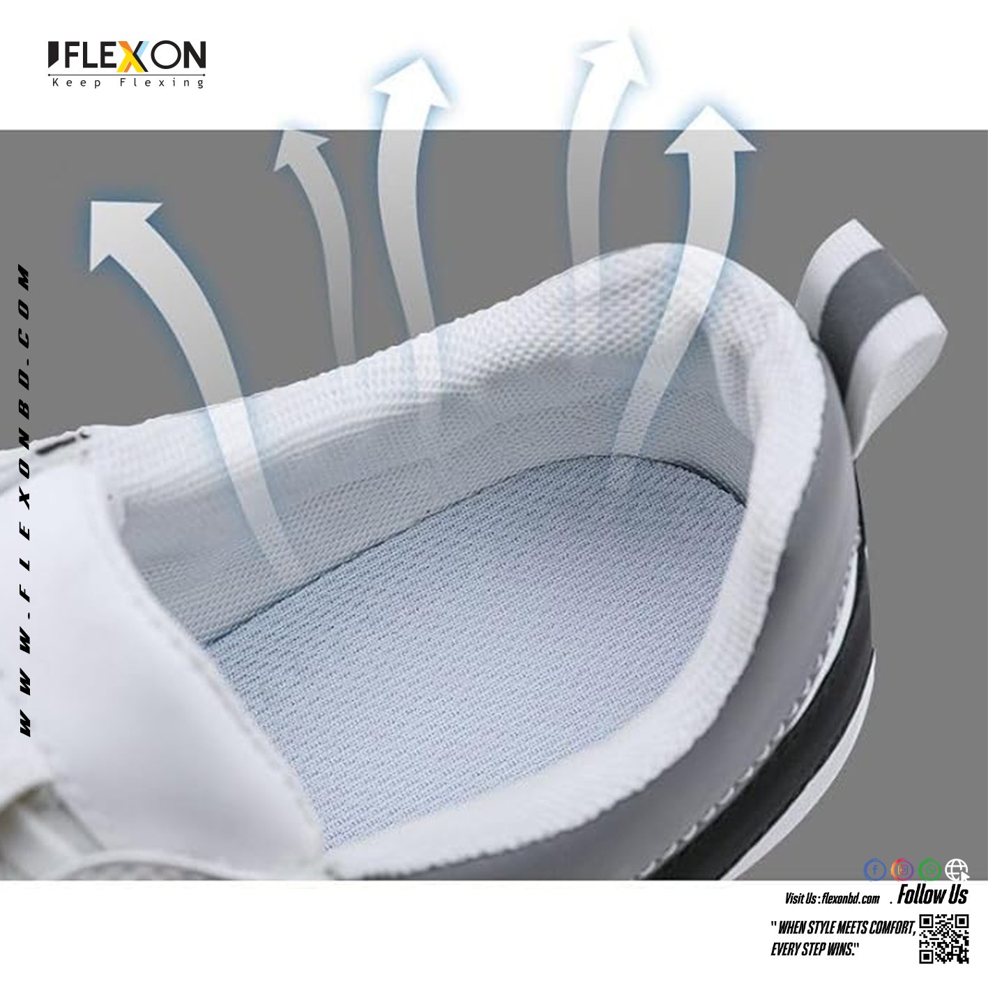 Trendy Imported Sneakers | White | Code - FX 5 - Image 2