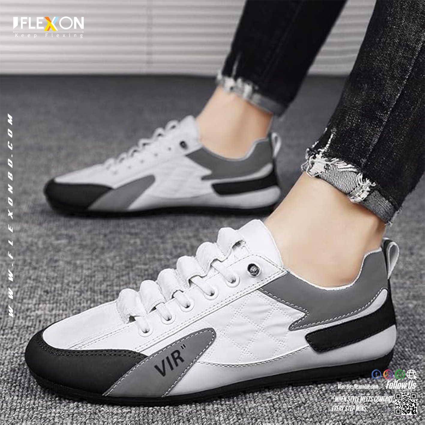 Trendy Imported Sneakers | White | Code - FX 5