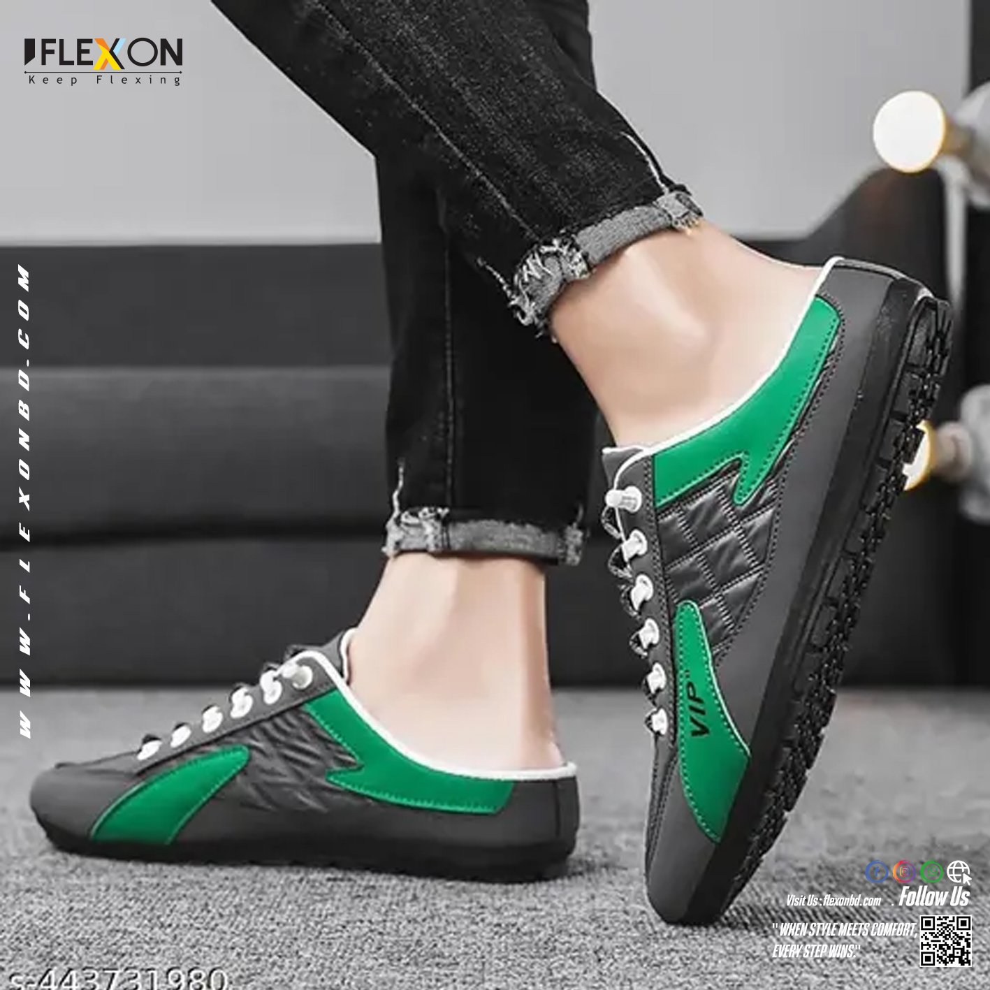 Premium Half Sneakers | Ash | Code - FX 6 - Image 2