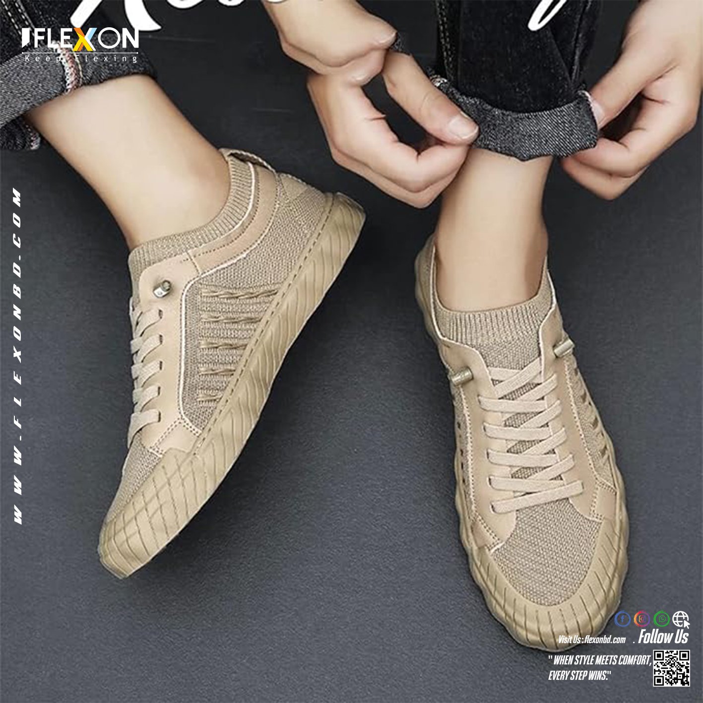 PREMIUM Imported Casual Shoe | Brown | Code - FX 10 - Image 3