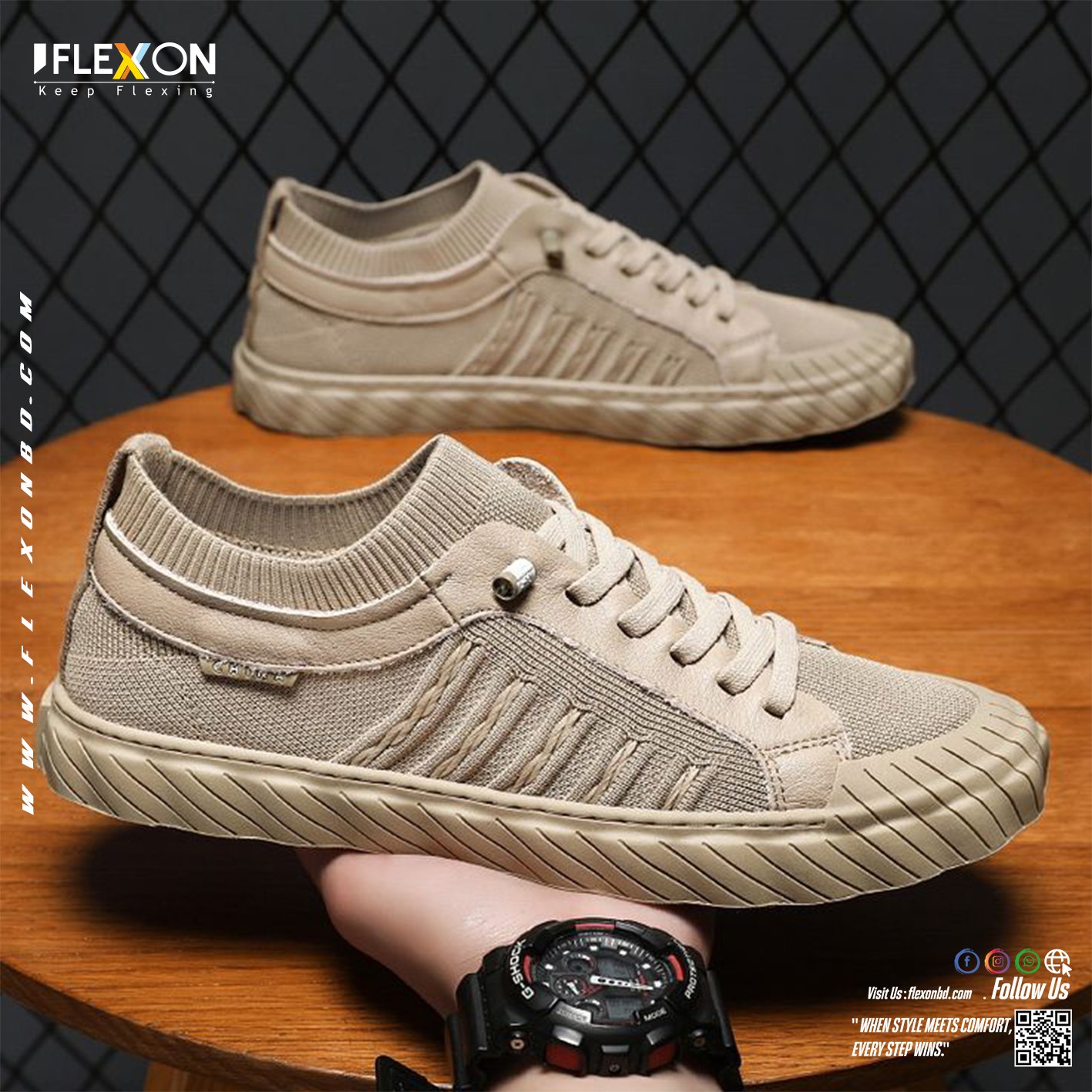 PREMIUM Imported Casual Shoe | Brown | Code - FX 10 - Image 2