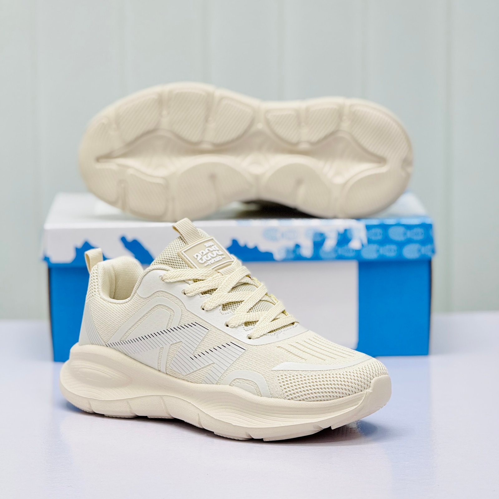 PREMIUM Men's Running Sneaker | Light Beige | Code - FX 15 - Image 2